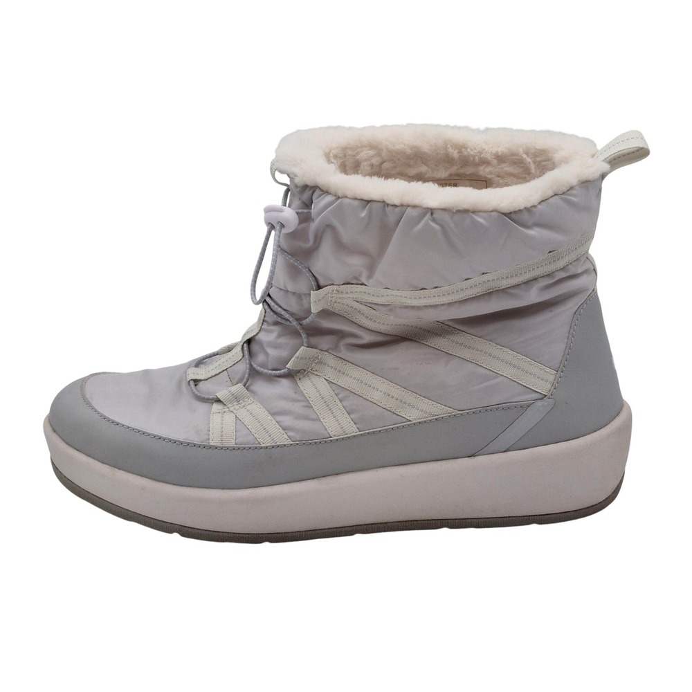 Clarks Cloudsteppers‎ Boots Womens Size 11 Gray Faux Fur Lined Ankle Winter Snow